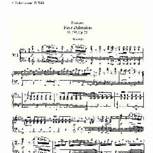 4 Polonaises D.599 钢琴谱