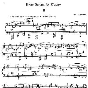 Piano Sonata No.1 钢琴谱 保罗 亨德米特
