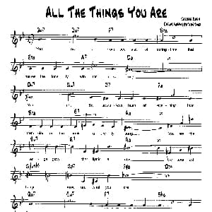 ALL THE THINGS YOU ARE 降B爵士乐谱
