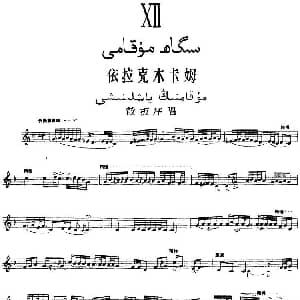 Ⅻ 依拉克木卡姆 510 520 主旋律谱 十二木卡姆
