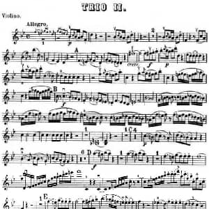 小提琴谱 | 提琴三重奏 第二首 降B大调 K.502 之 Violin TRIO 莫扎特