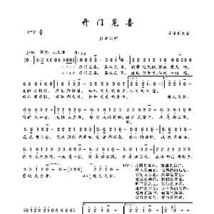 开门见喜_歌谱投稿_词曲:李守俊 李守俊