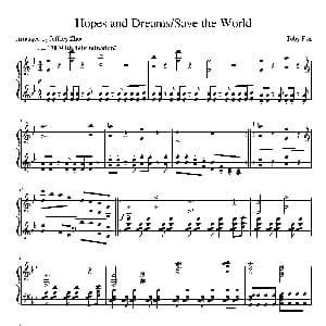 Hopes and Dream 钢琴谱