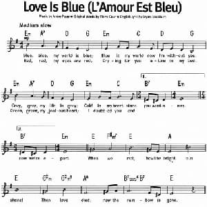 蓝调音乐:Love Is Blue_外国歌谱