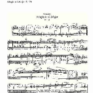 Adagio in G Major D.178O 钢琴谱