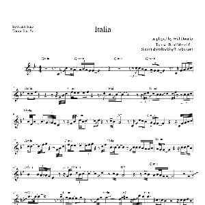 萨克斯谱 | Italia 次中音萨克斯