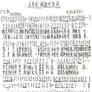 兵哥哥,请你听我说_歌谱投稿_词曲:薛云岗 薛美云