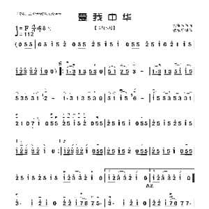 爱我中华_歌曲简谱_词曲: 徐沛东