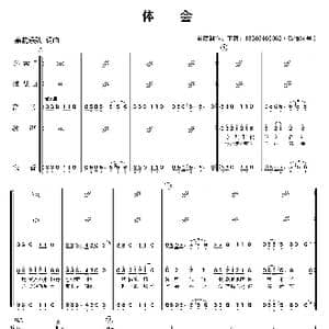 体会_歌曲简谱_词曲:黑豹乐队 黑豹乐队