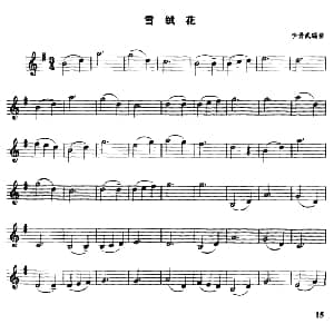 小提琴谱 | 雪绒花 李贵武编曲