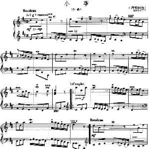 手风琴谱 | 手风琴复调作品 小事 F.库普法