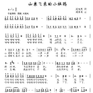 山寨飞来的小杜鹃_儿歌乐谱_词曲:赵铁民 刘永泉