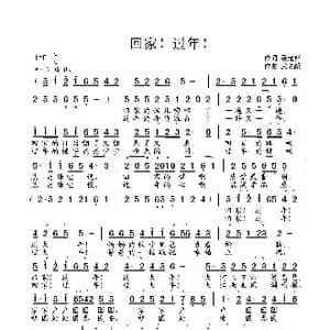 回家！过年！_歌曲简谱_词曲:聂建新 武俊毅