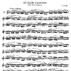 萨克斯谱 | 25 Daily Exercises 之17 H klose