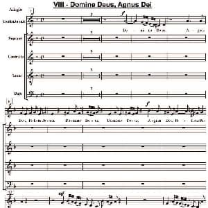 萨克斯谱 | Domine Deus Agnus Dei 萨克斯四重奏