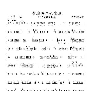 秦腔苦二六变奏 中音板胡独奏曲 蔡玉科