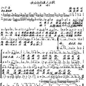 长白山交通人_歌谱投稿_词曲:韩传芳 张艺军