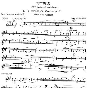 萨克斯谱 | jean Bouvard 编写的6首萨克斯四重奏 高音萨克斯分谱 jean Bouvard