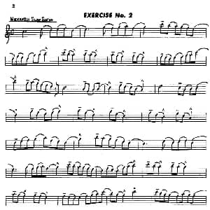 萨克斯谱 | Basic Jazz Conception for saxophone EXERCISE No.2 Lennie Niehaus