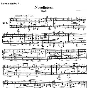 Novelletten Op.21 钢琴谱 罗伯特 舒曼
