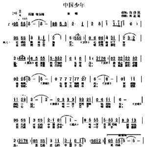中国少年_歌曲简谱_词曲:胡泽民 张正运