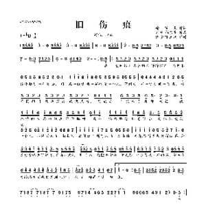 旧伤痕_歌曲简谱_词曲:徐茧生 刘凯 徐茧生