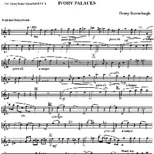 萨克斯谱 | IVORY PALACES 四重奏 高音萨克斯分谱