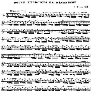 萨克斯谱 | H Klose练习曲 douze exercices de mecanisme—9 H Klose
