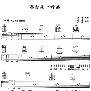 思念是一种病 吉他谱 齐秦 齐秦 齐秦