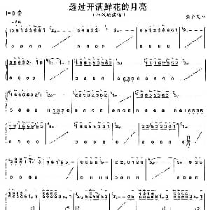 古筝谱 | 透过开满鲜花的月亮 张全复