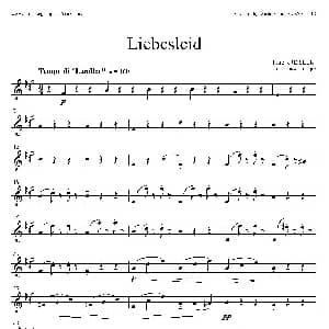 萨克斯谱 | Liebesleid 四重奏 第1 2上低音萨克斯分谱