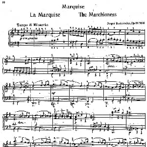 9首简易小品 玩偶 钢琴谱 谢尔盖 艾德华多维奇 波特凯维茨