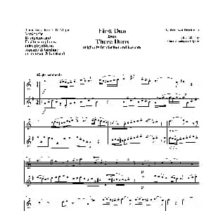 萨克斯谱 | C大调二重奏—1 3首二重奏之一 贝多芬