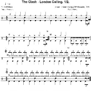 Clash London calling 爵士鼓谱