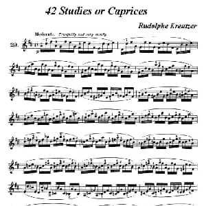 小提琴谱 | 42首练习曲或隨想曲之29 克莱采尔