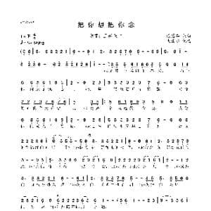 把你想把你念_歌曲简谱_词曲:潘慧茹 潘慧茹