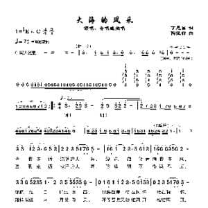 大海的风采_歌谱投稿_词曲:丁恩昌 陶俊禄