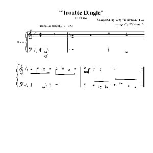 Trouble Dingle 钢琴谱
