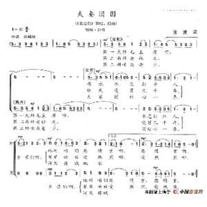 夫妻团圆_歌谱投稿_词曲:张波 陈志昂