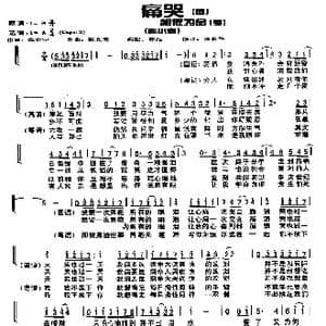 痛哭_歌谱投稿_词曲:陈宏宇 陈光荣