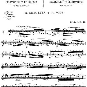 小提琴谱 | 顿特24首小提琴练习曲 作品37—8 顿特