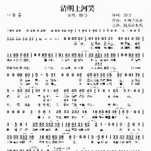 清明上河笑_歌谱投稿_词曲:EDIQ 小狮子丢丢