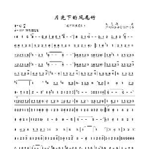月光下的凤尾竹_歌曲简谱_词曲: 施光南