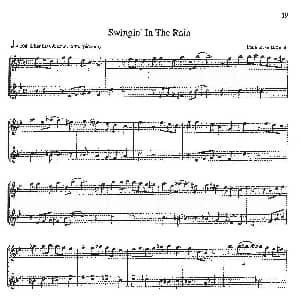 萨克斯谱 | 16首爵士二重奏 Swingin' In the Rain