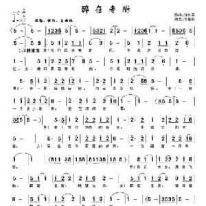 醉在老街_民歌简谱_词曲:刘永国 任春林