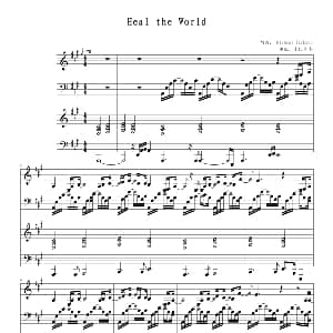 Heal the World 钢琴谱 Micheal Jackson曲 麦比多多