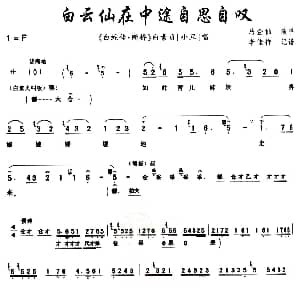 秦腔 白云仙在中途自思自叹 白蛇传 断桥 白素贞唱段 马金仙