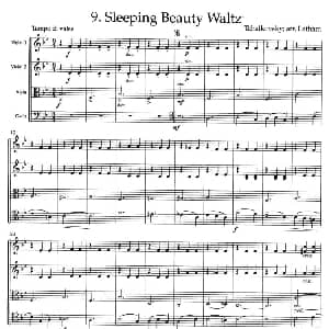 小提琴谱 | SLEEPING BEAUTY WALTZ 弦乐四重奏