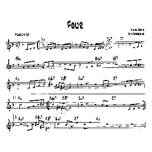 FOUR 降B爵士乐谱