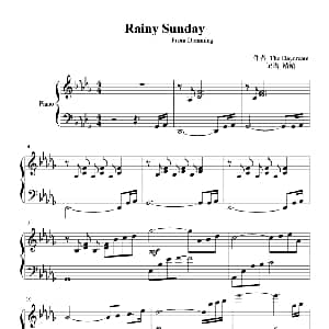 Rainy Sunday 钢琴谱